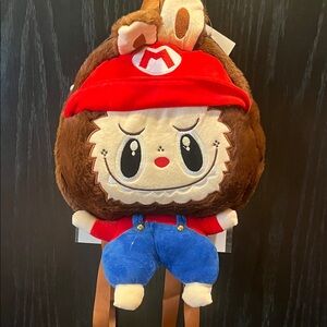 Plush Backpack - Red, Blue, Brown kids